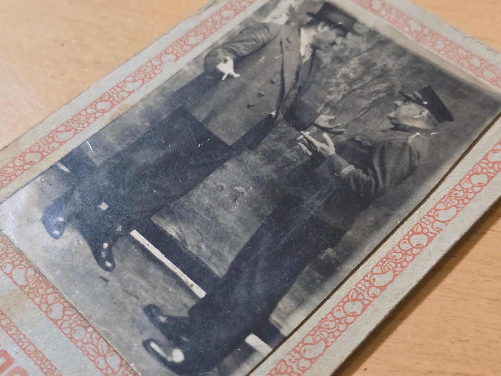 Antique Balkan Studio Photo “Za Uspomenu” Serbian Croatian Yugoslavia c1910s