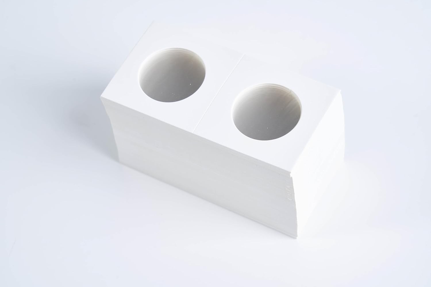 100PCS Cardboard Coin Holders 20.5mm 2″x2″ Storage Flips for Pennies & Dimes