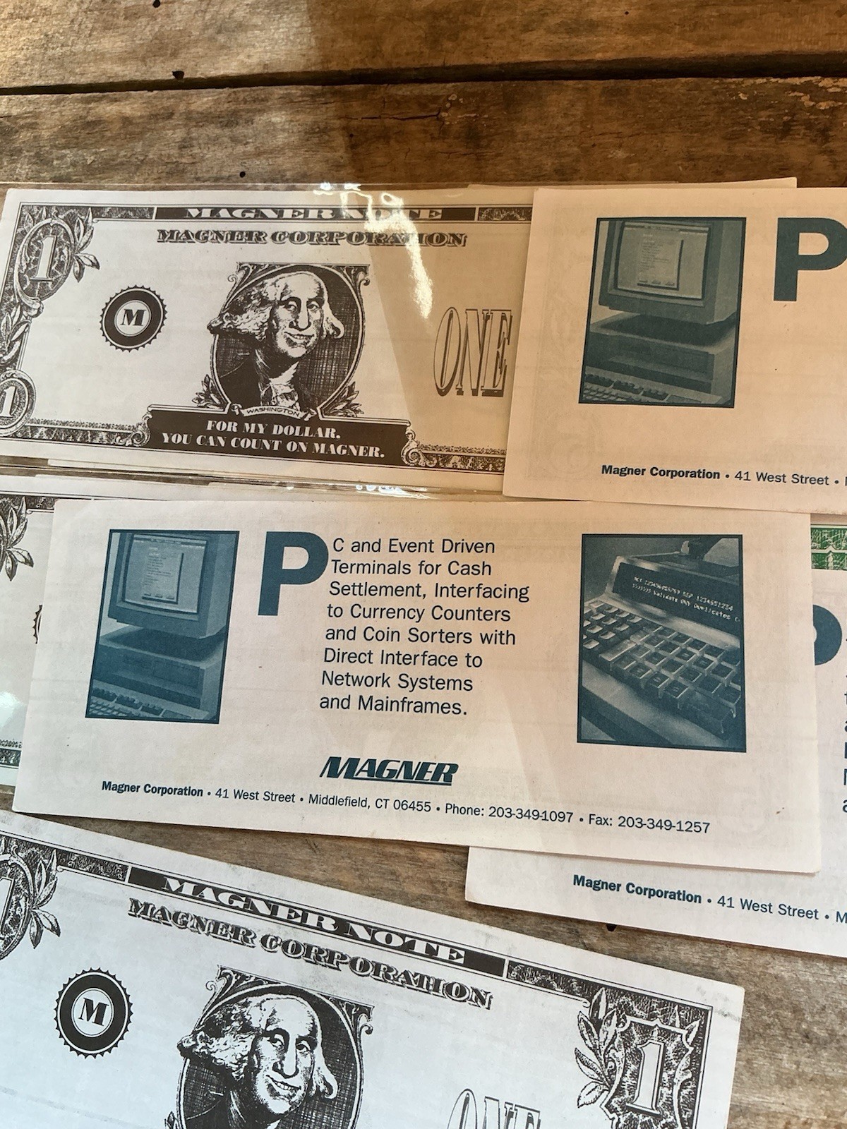 RARE Magner Corp Test Money Bank note lot $5 $1 $50 $100 ROGUE NOTES testing