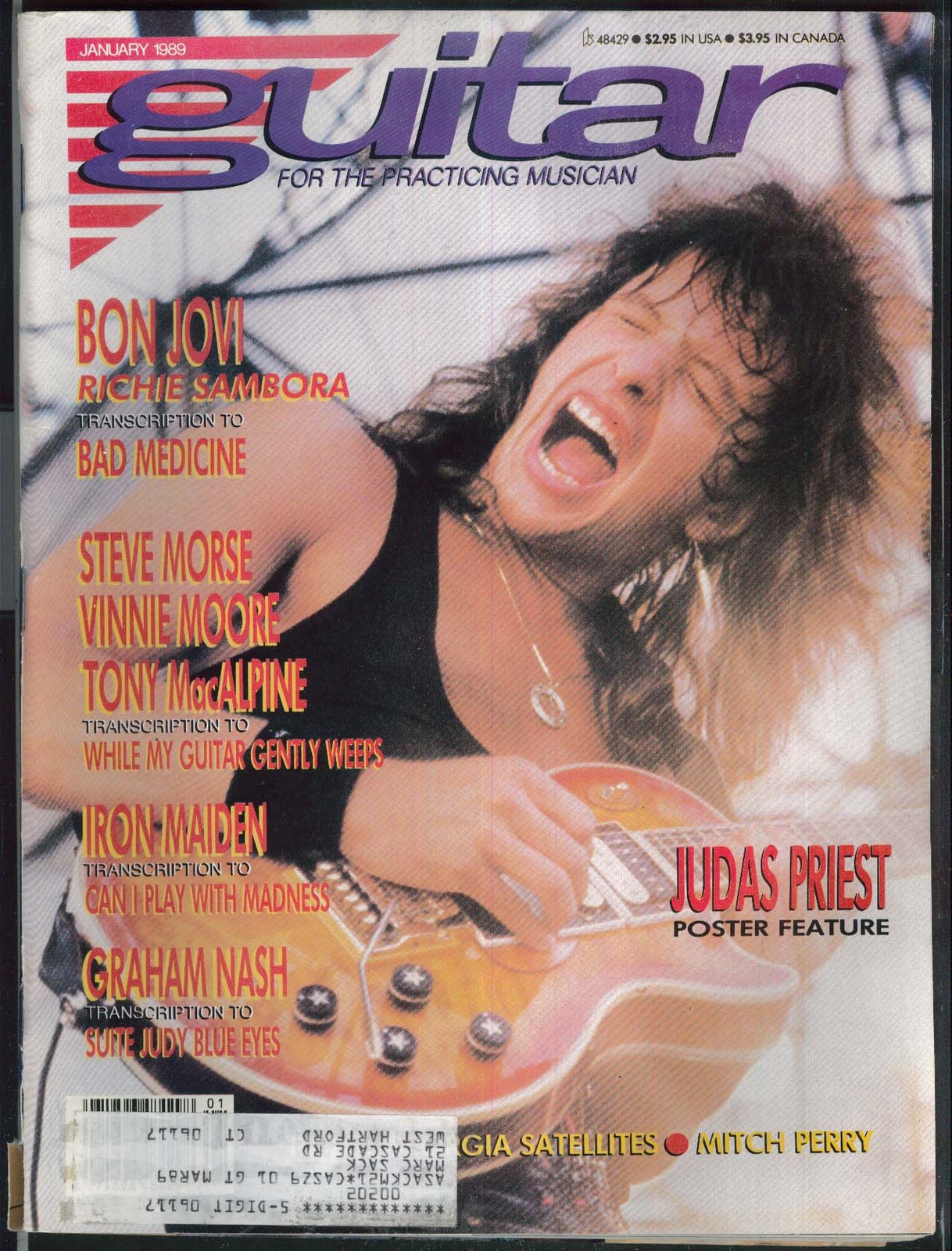 GUITAR Richie Sambora Bon Jovi Judas Priest 1 1989