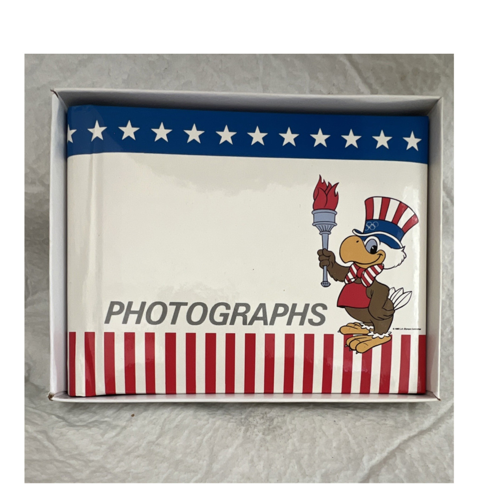 Patriotic Photographs Photo Album/Book Eagle & Torch Design Red White Blue