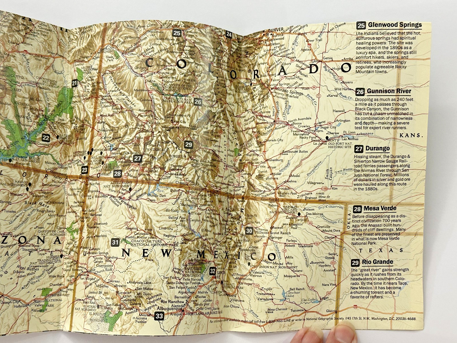 Heart Of The Rockies National Geographic Map From July 1995 Rocky Mountains