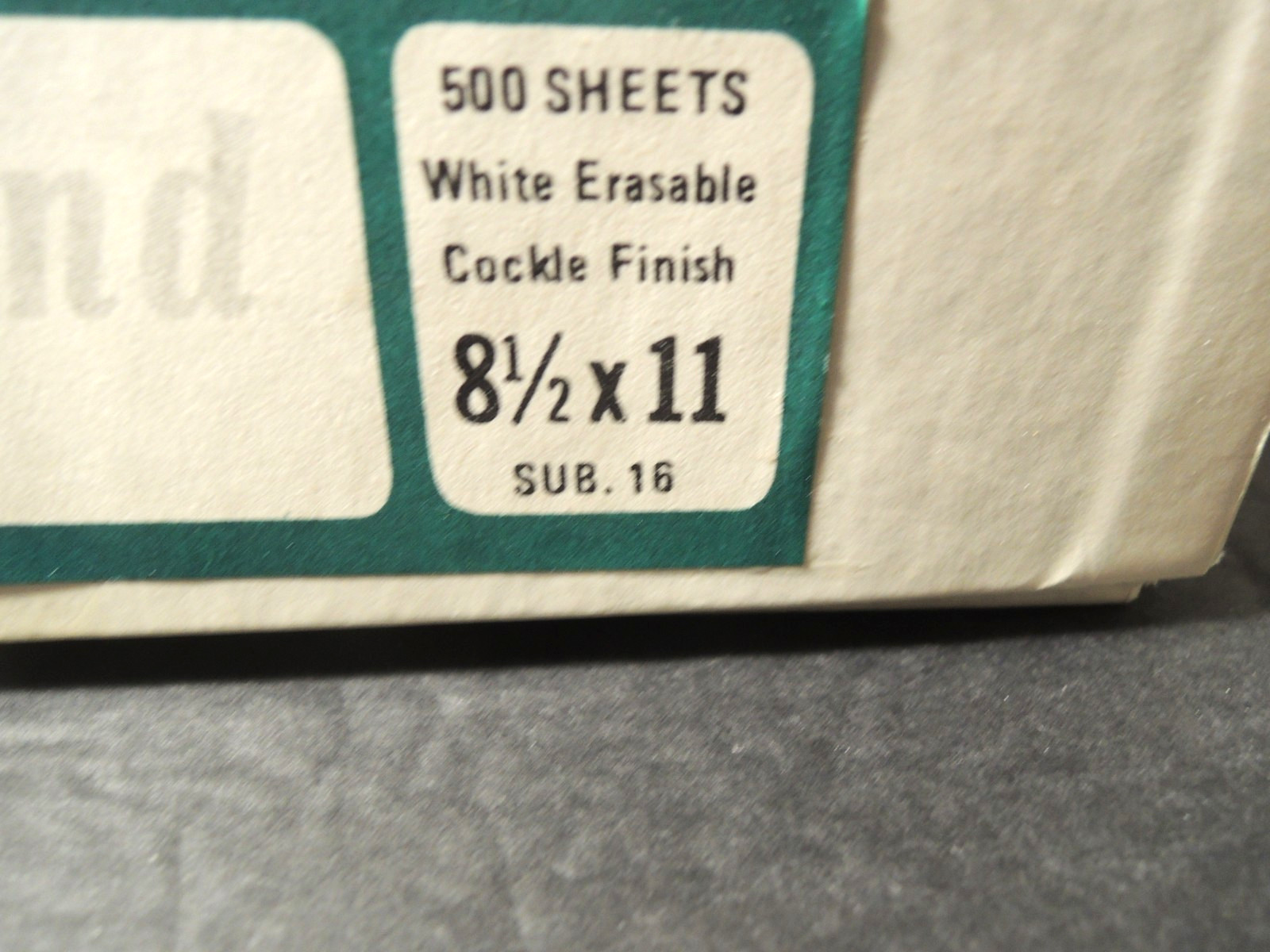 Quality Park White Erasable Paper Cockle Finish Sub 16 Wt. Close to 500 Sheets