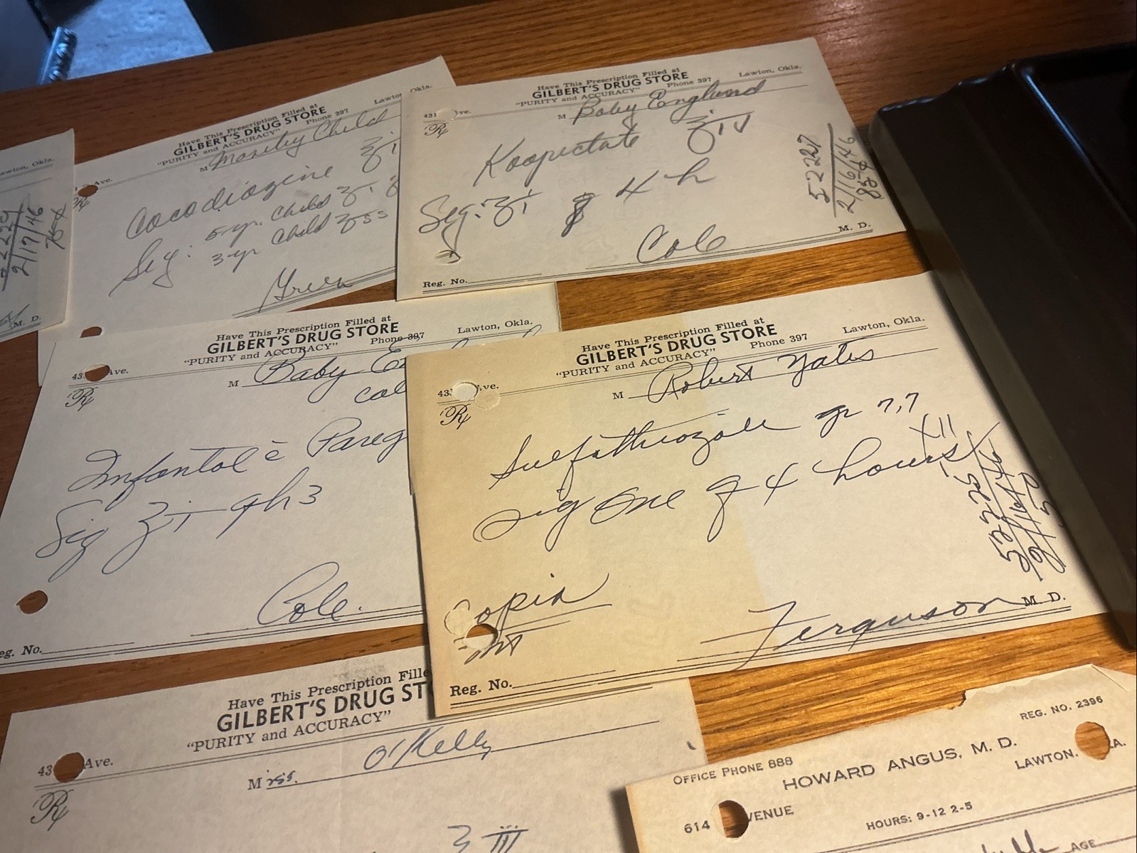 Vintage 1940’s Prescriptions Lawton, Oklahoma