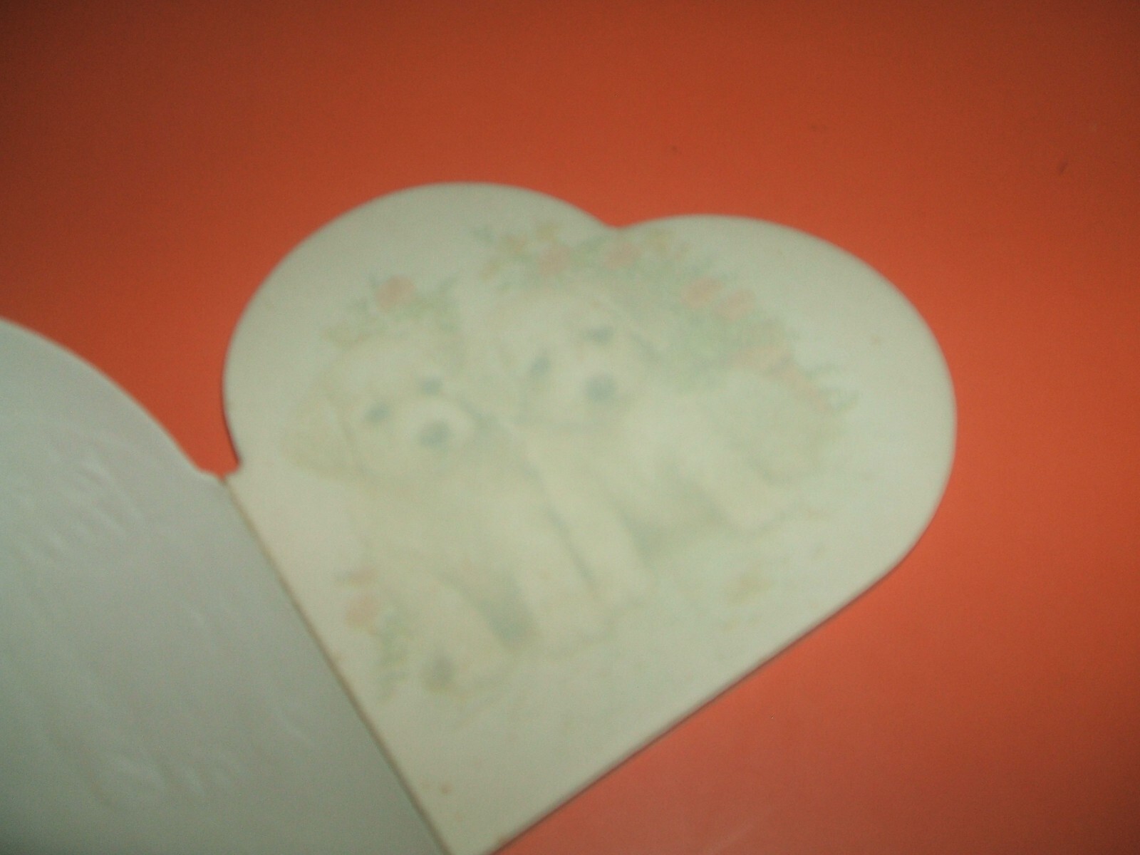 Vintage 80s 90s Gee Pap Finland Golden Retriever Heart Shaped Notebook Notepad