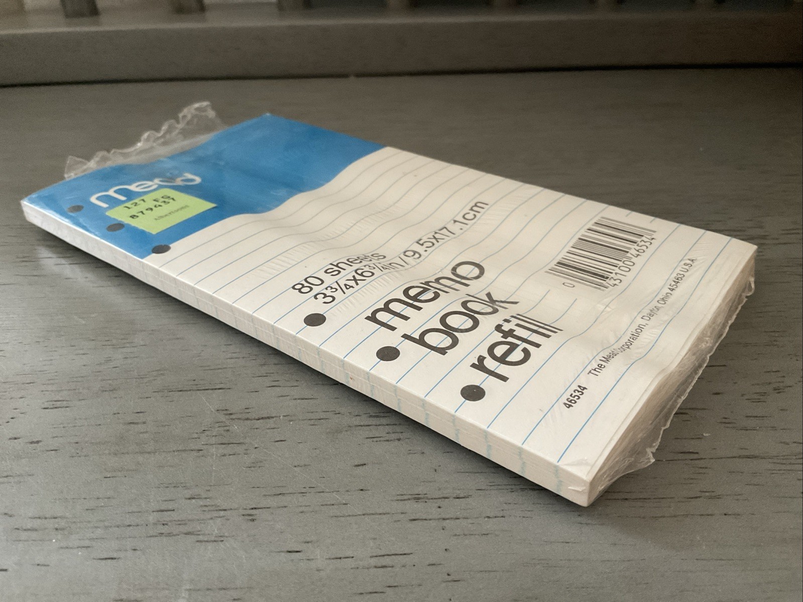 VTG Mead Memo Book Refill Lined 6 Ring Loose Leaf Paper 80 Sheets NOS 46534