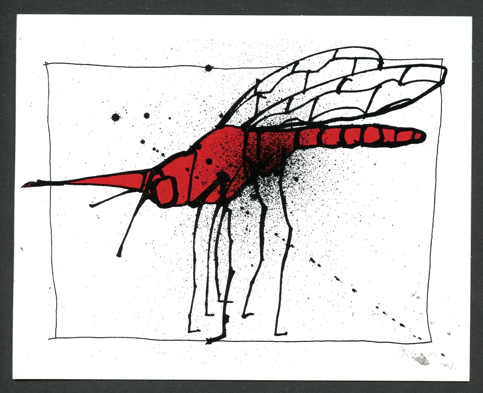 Joey Feldman Pearl Jam Art Print Sticker Slap Red Mosquito Rojo Dark Matter PJ