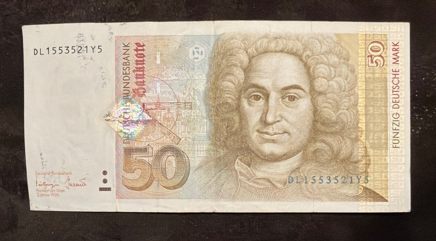 1996 GERMANY 50 DEUTSCHE MARK BANKNOTE-PICK#45-DL1553521Y5