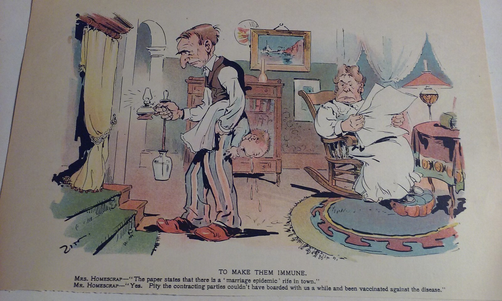 10 Early 1900’s Original Era Color Cartoons w/ Slang American Dialect Captions