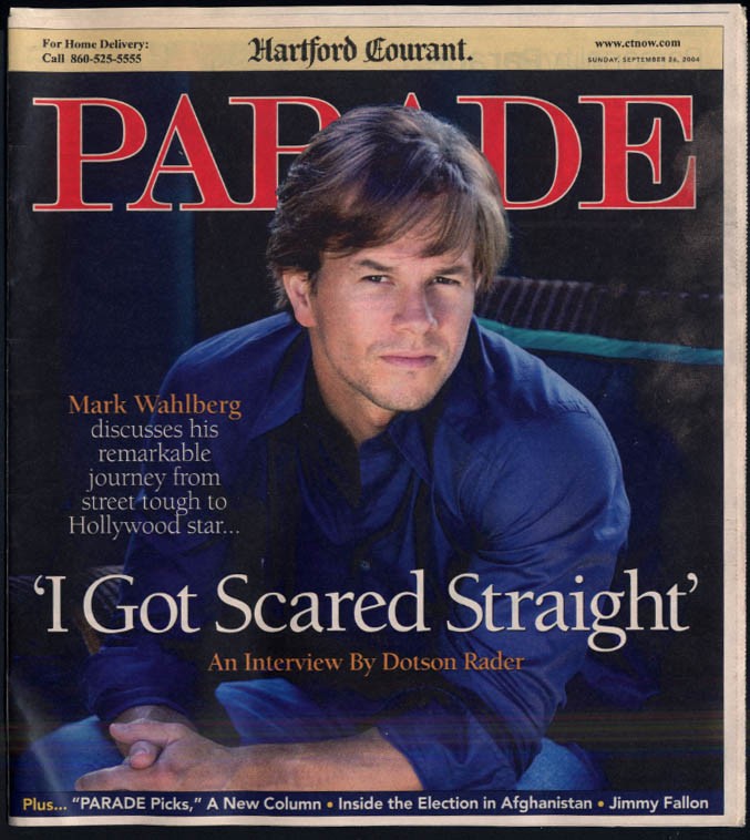 PARADE Magazine 9/26 2004 Mark Wahlberg; Jimmy Fallon; Afghanistan