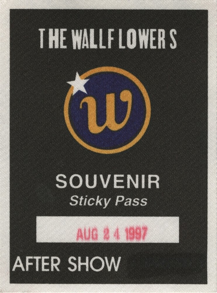 The Wallflowers 1997 concert tour issued collectible After Show Backstage Pass