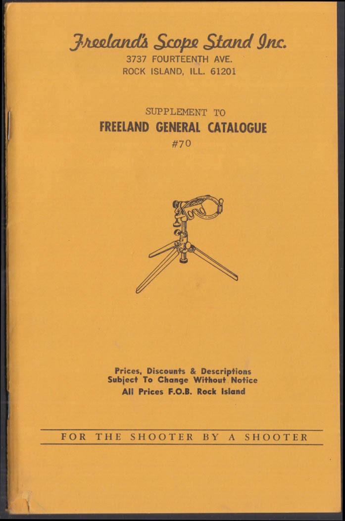 Freeland’s Scope Stand Supplement to General Catalogue #70