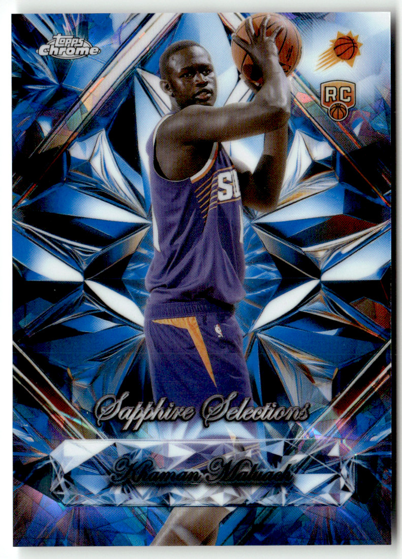 2025 Topps Chrome NBA No. SS-10 Khaman Maluach Rookie Sapphire Selections SP