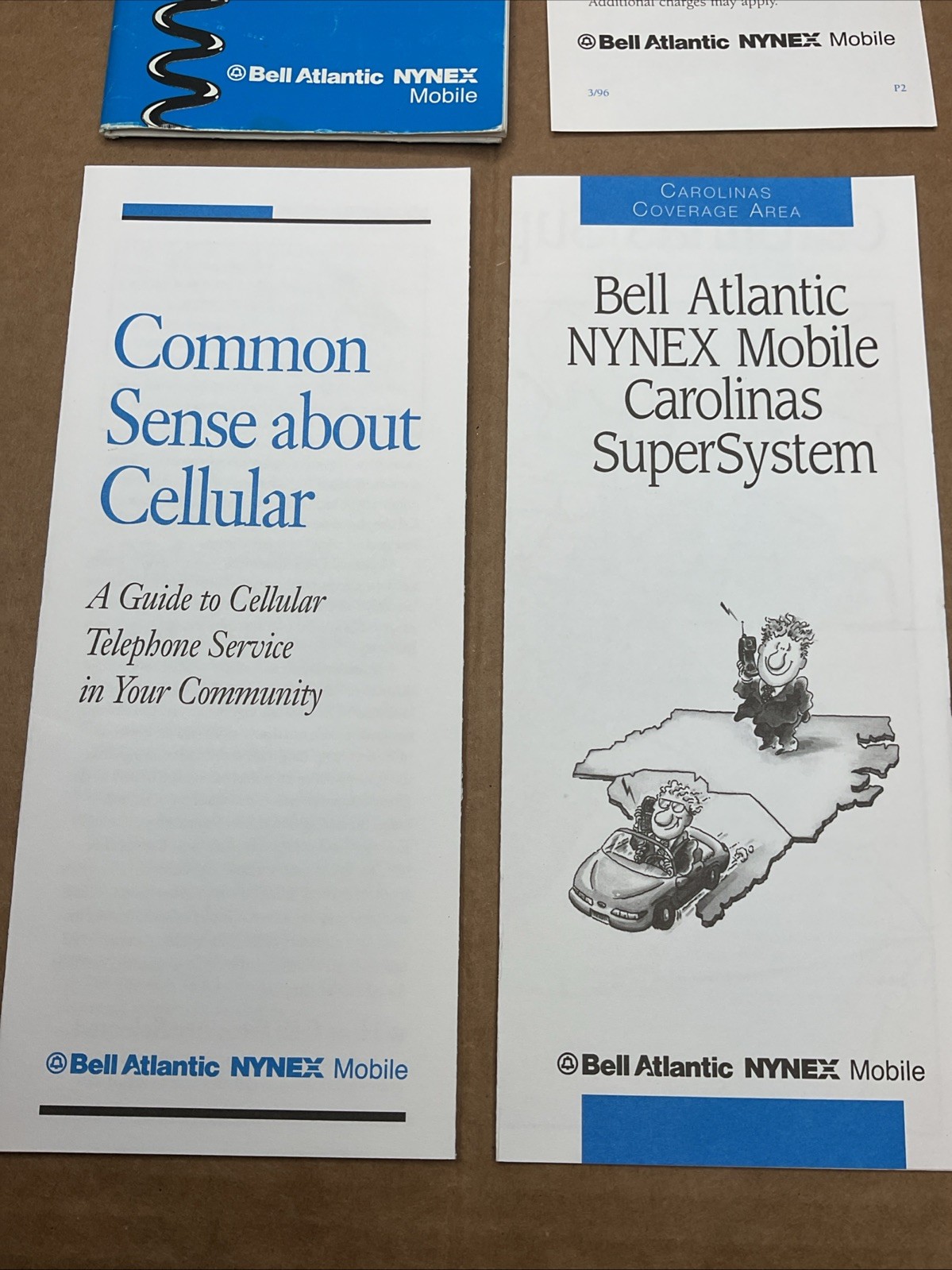 1996 Bell Atlantic Nynex Mobile Cellular Phone Information Guide B73