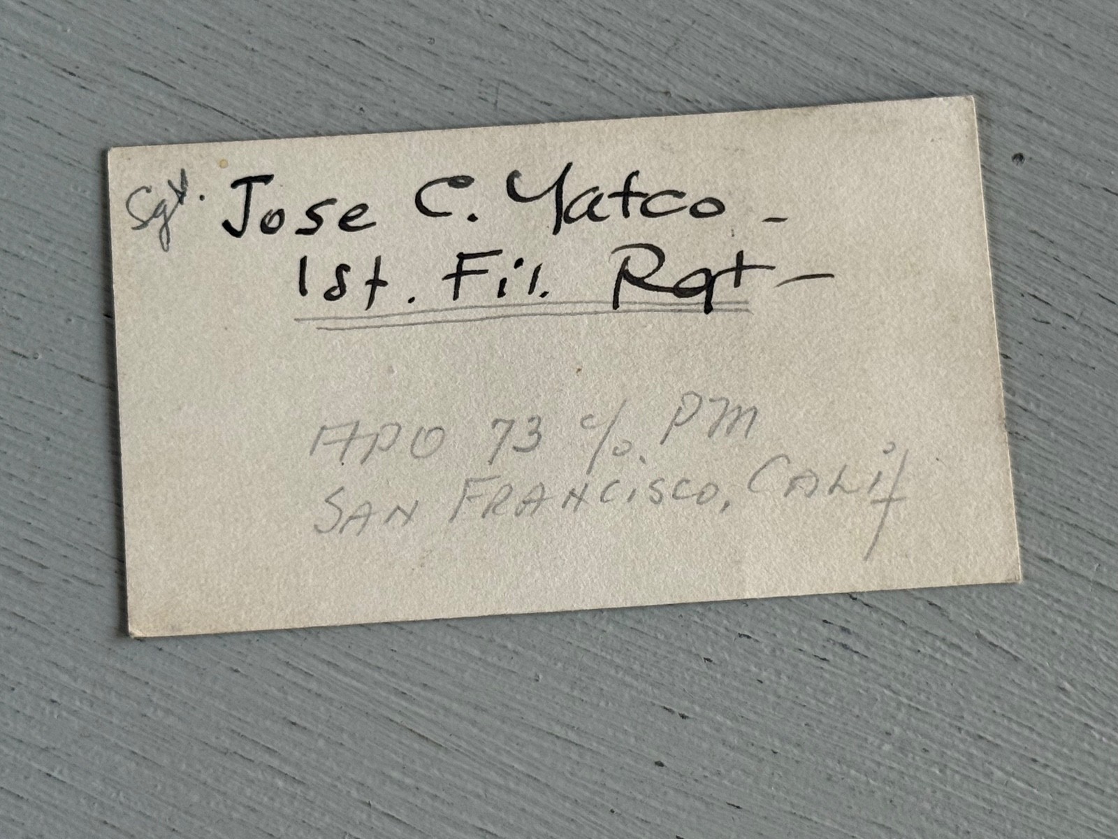 Vintage Business Card Under Secretary of Finance Yatco Manila Philippines 1940s