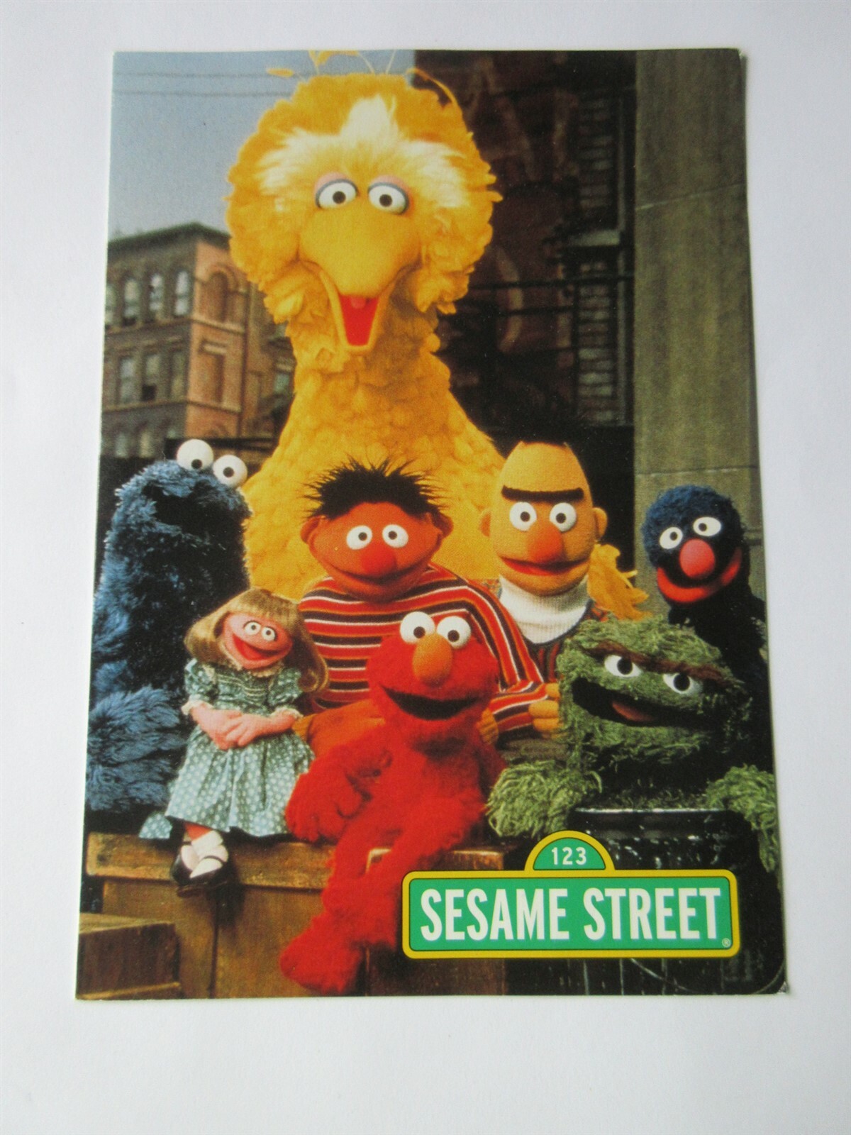2000 Cast of Sesame Street Card WNET Channel 13 NY