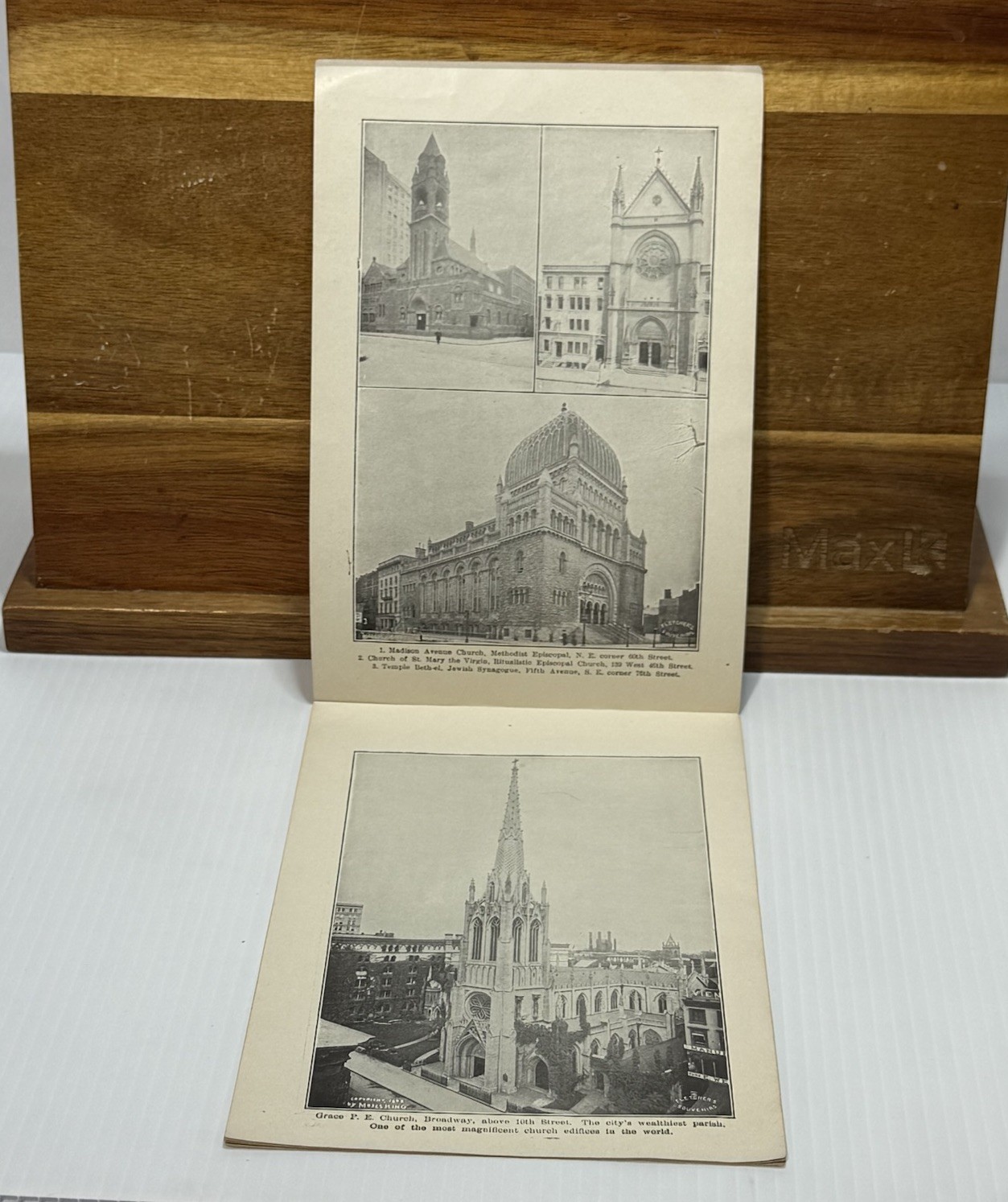 Fletcher’s New York City Souvenirs Series 5 c1895 Churches & Colleges Booklet