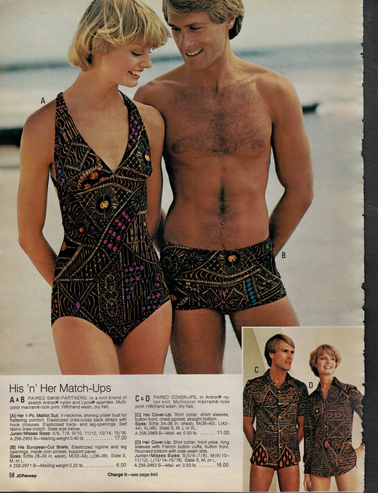 1970S JCPENNEY CATALOG SWIMWEAR CLIPPINGS FREE SHIPPING!!