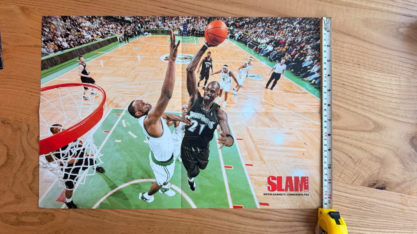 Kevin Garnett Minnesota Timberwolves SLAM Magazine Vintage NBA Poster Rare