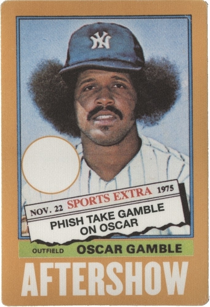 Phish 1998 The Story of the Ghost tour Oscar Gamble Aftershow Backstage Pass