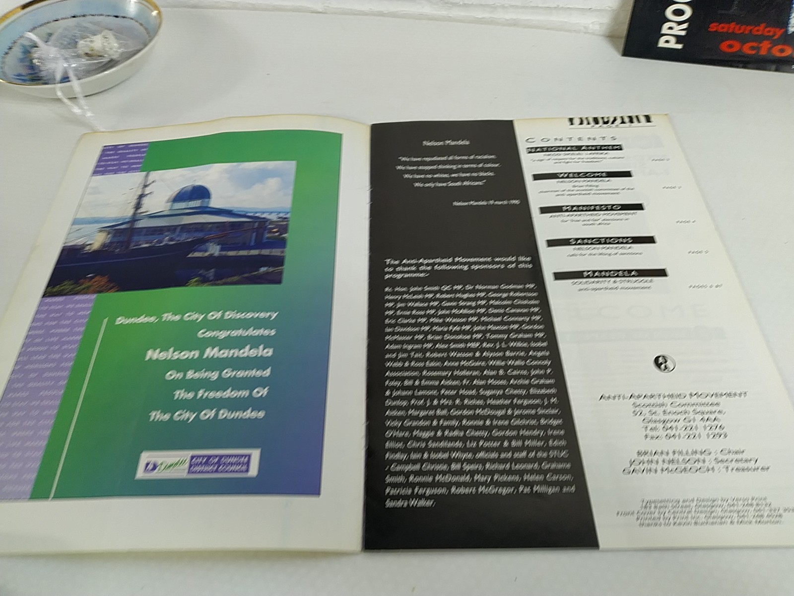 2 Seperate Programmes From Nelson Mandela’s Scottish Visit 1993