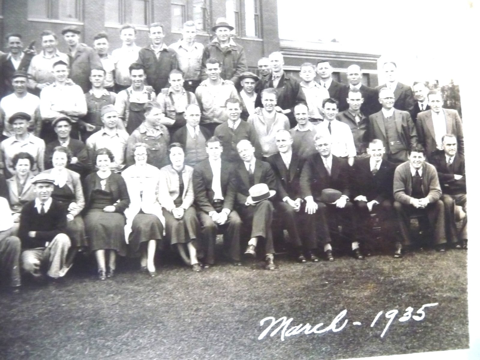 REAL PHOTOGRAPH GENERAL ELECTRIC COMPANY STAFF 1935
