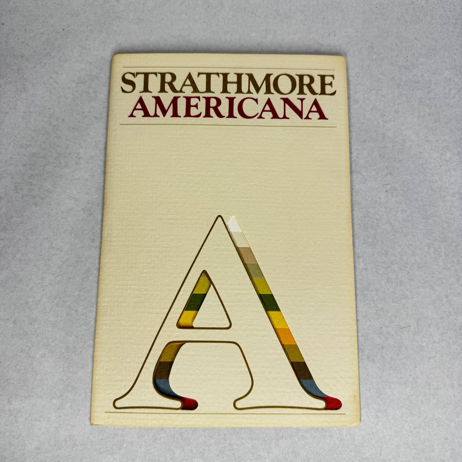 c.1974 Strathmore Americana Paper Swatch Book Felt-Marked Color Samples