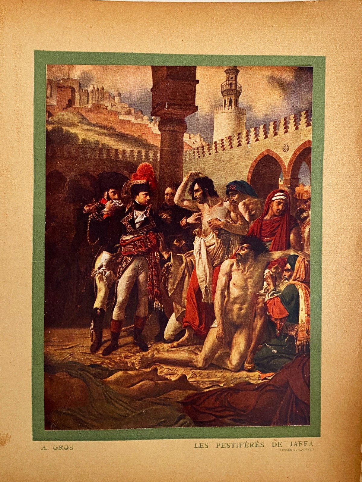 Napoleon Chromolith0 1920 – The Pestiferous Of Jaffa – A. Gros