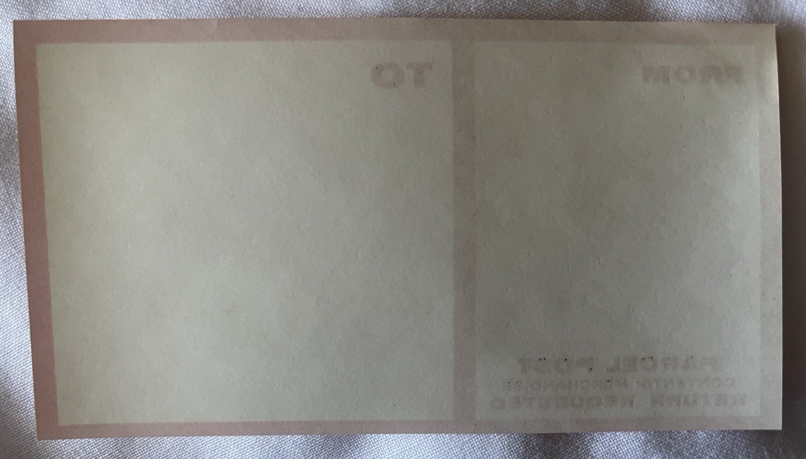 Vintage 90 DENNISON PARCEL POST LABELS Tablet Gummed 5.5″x 3″ #33-739
