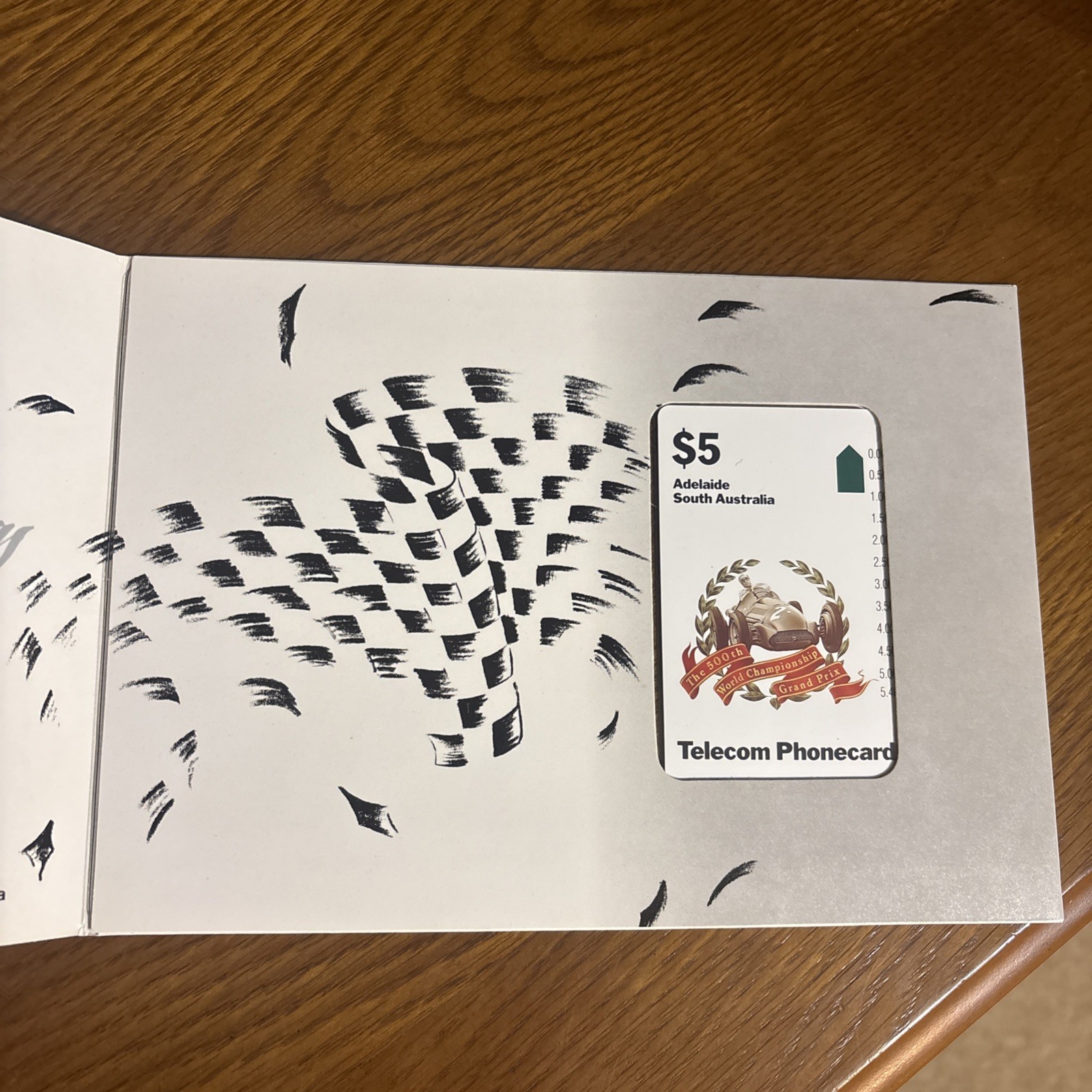 1990 SPECIAL EDITION 500TH GRAND PRIX PHONE CARD IN LTD EDITION FOLDER