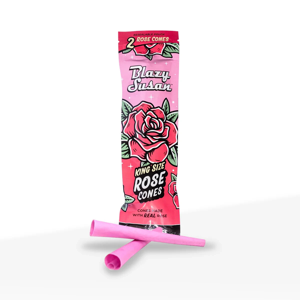 Authentic Blazy Susan Rose Pre-Rolls Cones Made with Real Rose | Lot of 5 Packs