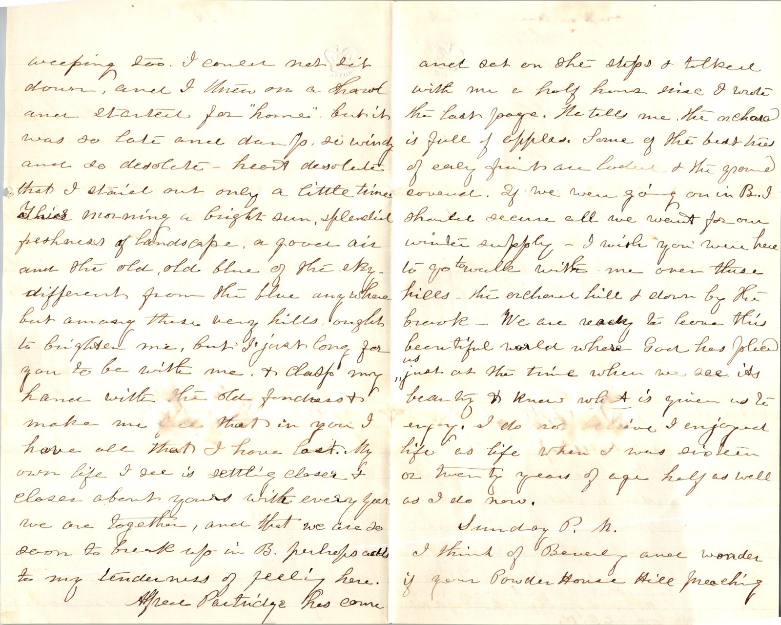1870 Letter & Envelope from New Alstead NH to Rev. John C. Kimball Ipswich MA