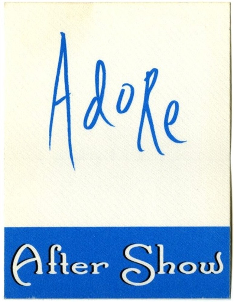 Smashing Pumpkins 1998 Adore concert tour After Show Backstage Pass