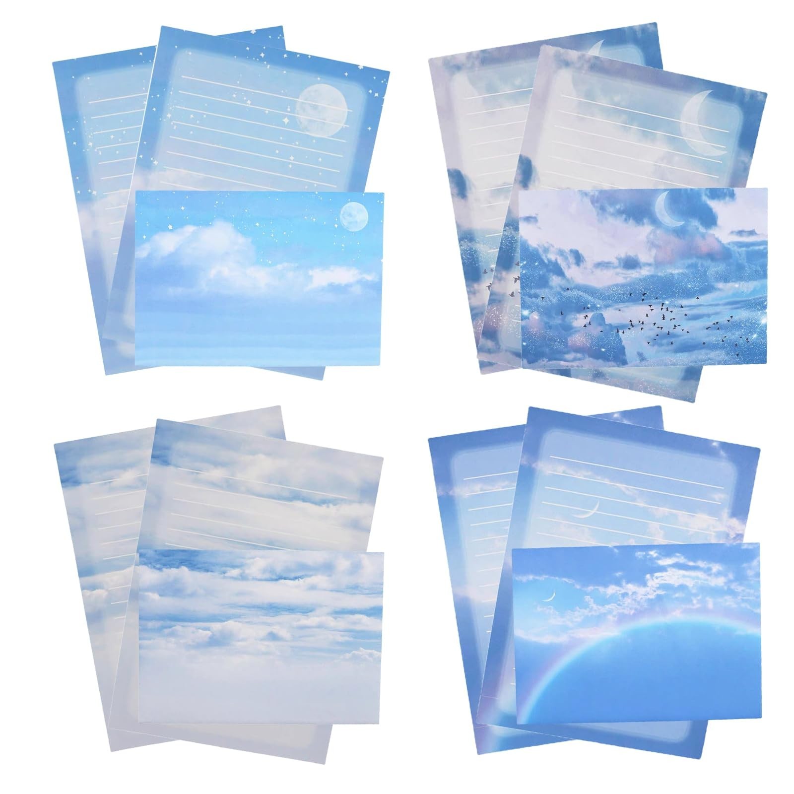 Stationery Paper and Envelope Set, 40 Lined Stationery Paper for Writing Lett…