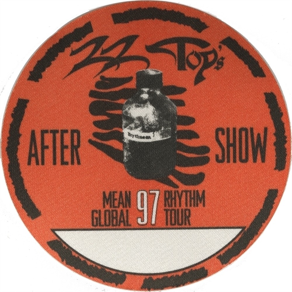 ZZ Top 1997 Rhythmeen concert tour After Show Backstage Pass