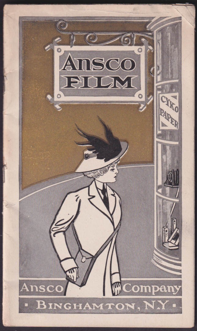 Amsco Film The Negative of Photography How-To & Catalog booklet c 1910