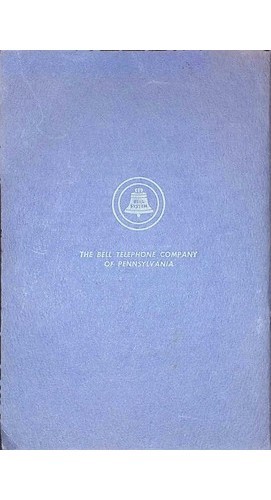 Bell Telephone PA Blue Book Long Distance Directory Mid-20th Century