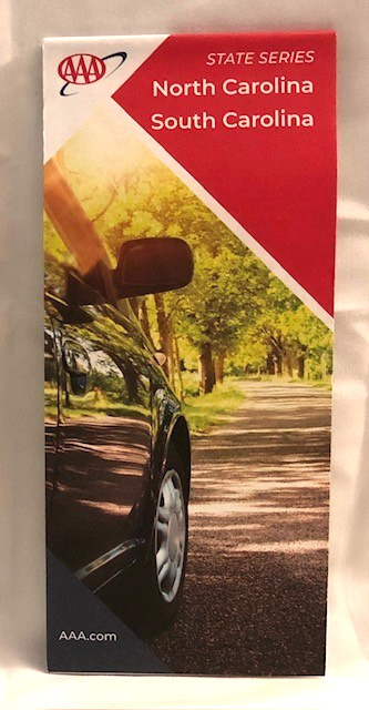 NEW AAA Road Map North Carolina & South Carolina NC SC 2025 Edition