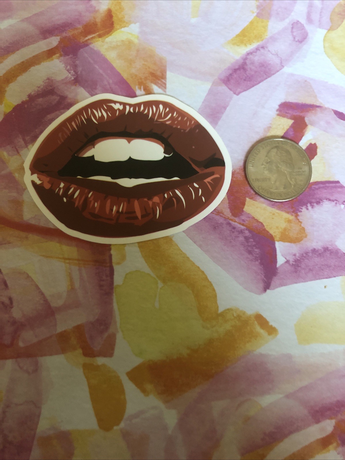 Sticker Decal Glossy Look “Kiss Me” Stickerbomb, Laptop, Car-Styling