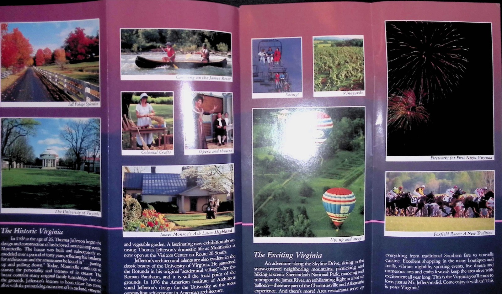 Charlottesville VA Brochure c1970s Mr Jefferson’s Country Monticello