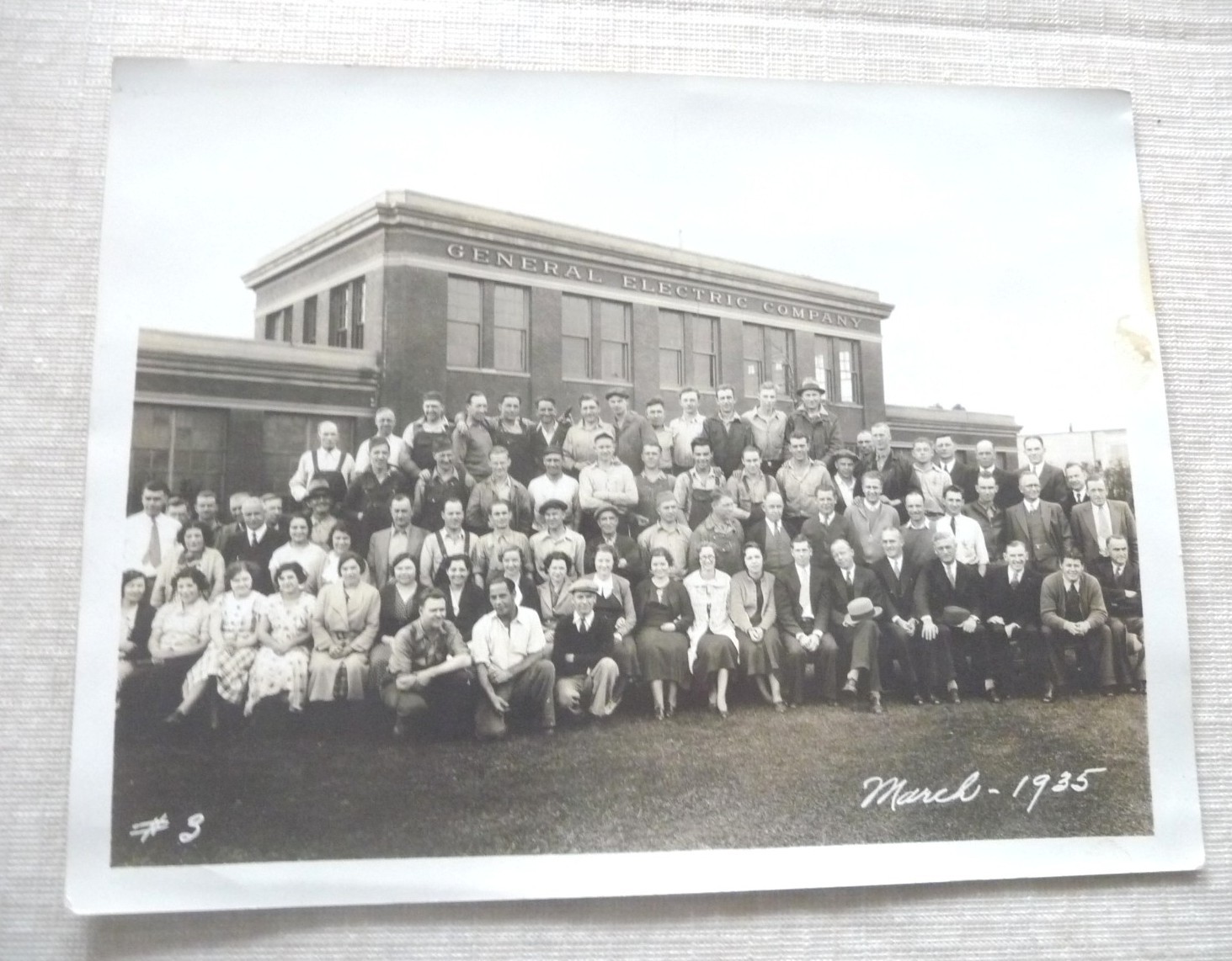 REAL PHOTOGRAPH GENERAL ELECTRIC COMPANY STAFF 1935