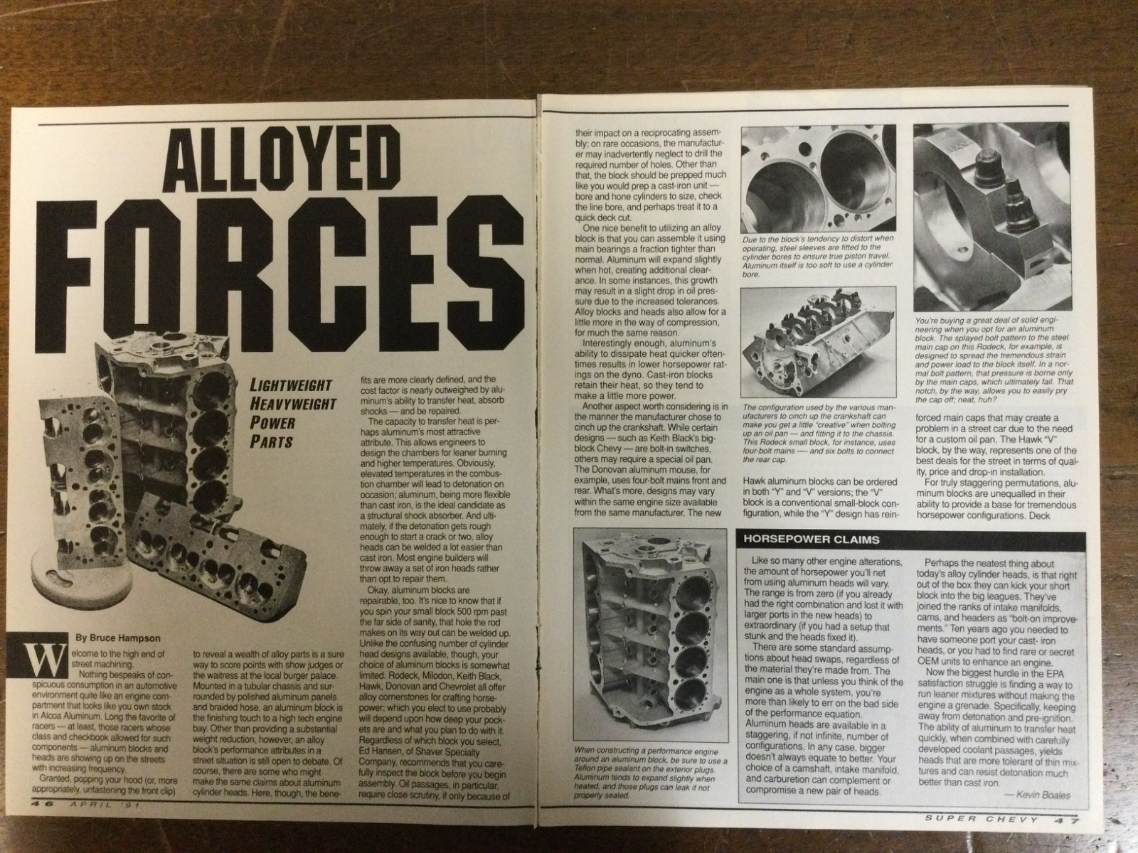 9164 Article Pictorial Engine Alloyed Lightweight Heavyweight Power Parts 6 page