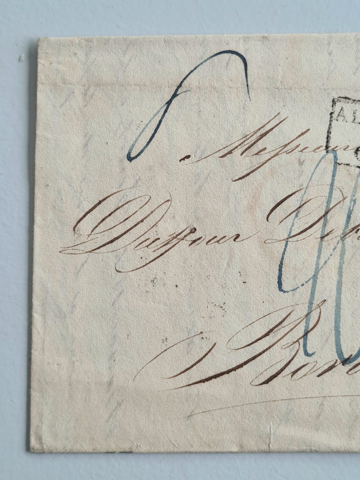 Old Letter Mail January 10 1827 Hamburg Bordeaux Germany By Givet