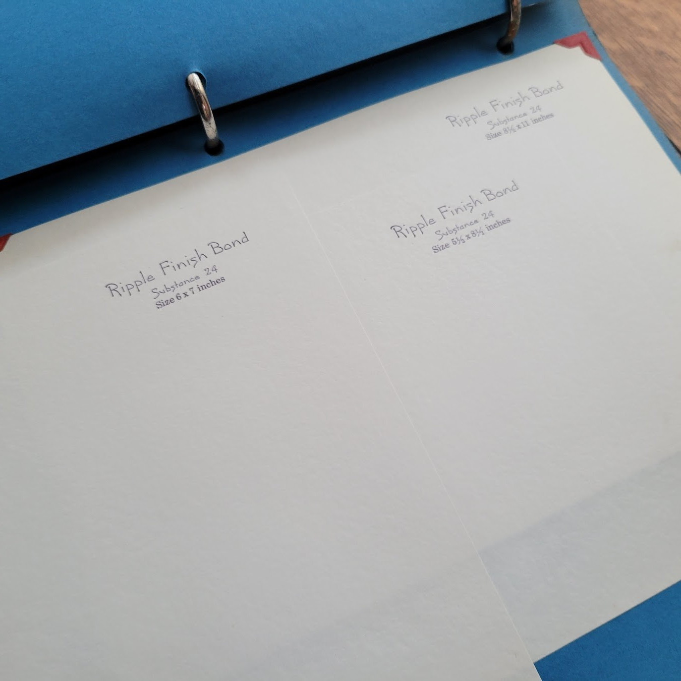 1940’s Print Shop sales catalog & paper samples – Letterheads/Business Cards