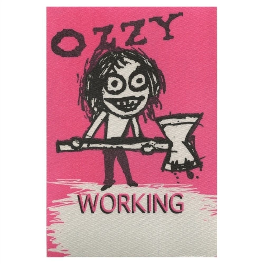 Ozzy Osbourne 1995 Ozzmosis concert tour Working Crew Backstage Pass