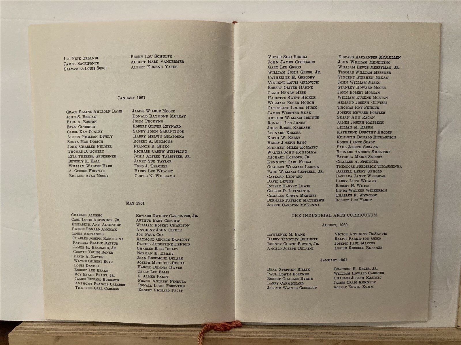 1961 California State College University of Pennsylvania Graduation Programs PA