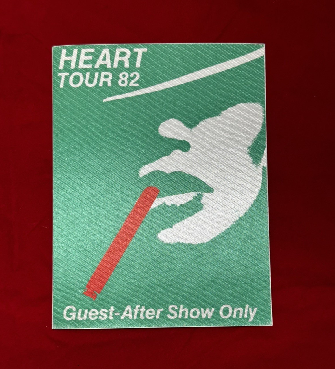 HEART VINTAGE CONCERT TOUR GUEST BACK STAGE PASSES LOT OF 7 FROM 1982-1988