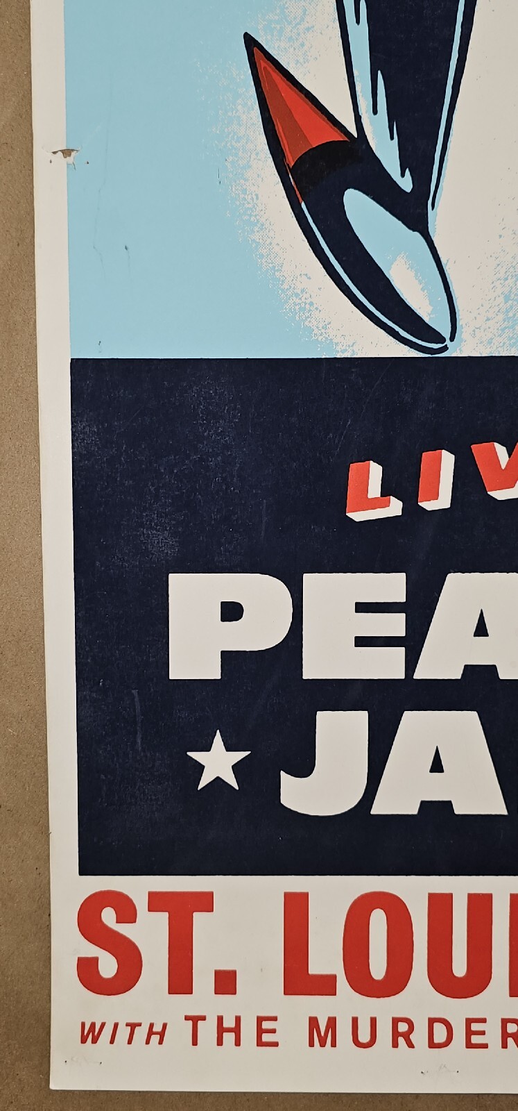 1998 Pearl Jam St Louis MO Ames Bros Concert Poster Screen Print Riverport Amphi