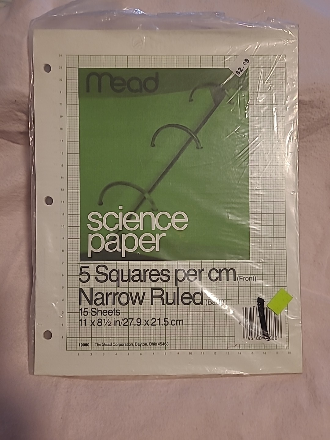Vtg Mead AquaBee Science Graph Paper Pads Bulk Lot 9 Packs 170+/- 8.5×11″ Sheets