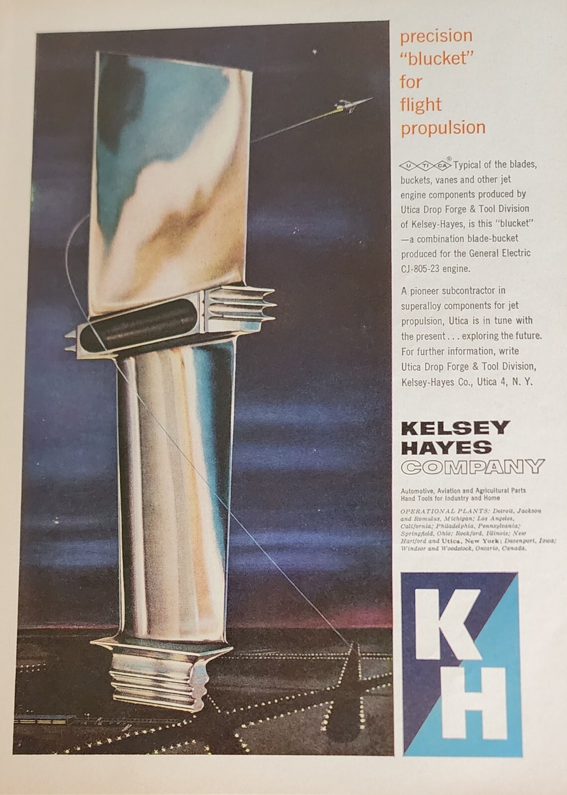 Kelsey Hayes Magazine Ad Print Advertisement Vintage Picture Wall Art